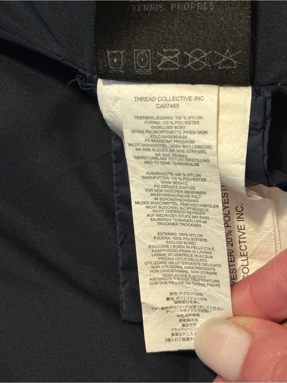 Pajar Navy Quilted Hooded Ski Jacket - Picture 14 of 16